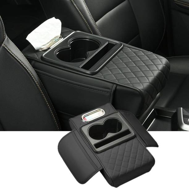 Deoxys Multifunctional Pu Leather Car Armrest Box Mat Car Armrest Cushion Car Armrest Cover