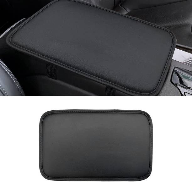 Edylin Center Pad Universal Fit For Car Waterproof Armrest Seat Pad (Leather Black) Car Armrest Cover
