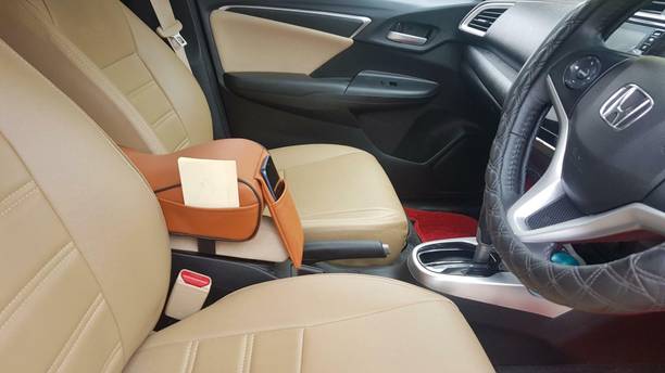 Pegasus Premium PU Leather Breathable Memory Foam Car Center Console Armrest Cushion for All Car Armrest Cover