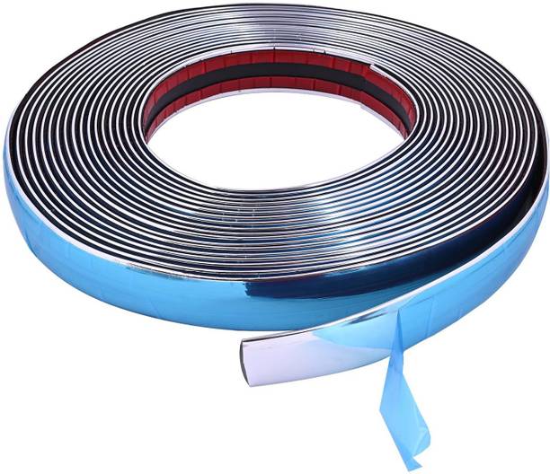 RINTL Side Window Beading Roll Chrome 06 Meter for All Cars (10mm) Car Beading Roll For Window