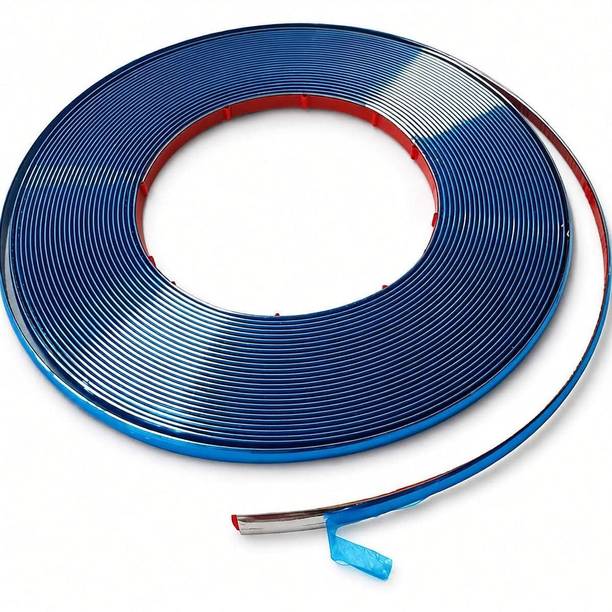 RINTL Side Window Beading Roll Chrome 06 Meter for All Cars (10mm) Car Beading Roll For Window