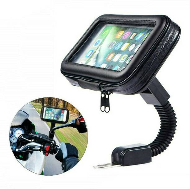 PRITITHING Motorcycle Phone Mount Zip Holder 360° Rotation Motorbike fits and GPS Devices Roof Bike Rack