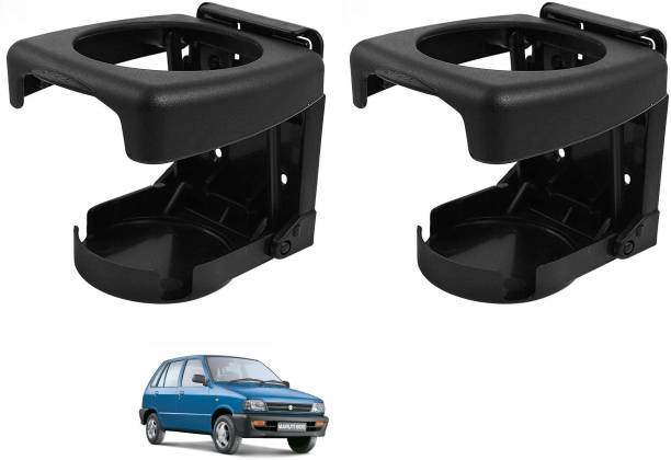 AuTO ADDiCT Car Foldable Black Drink Holder Cup Holder For MARUTI 800 Car Bottle Holder