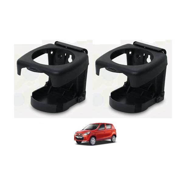 KOZDIKO BLACK DRINK HOLDER SET OF 2 PCS COMPATIBILE WITH ALTO 800 Car Bottle Holder