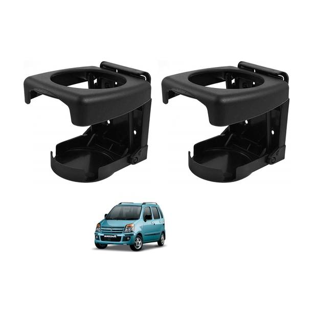 AuTO ADDiCT Car Foldable Black Drink Holder Cup Holder For MARUTI OLD WAGONR Car Bottle Holder