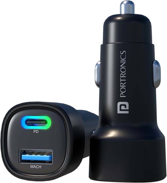 Portronics 45 W Qualcomm Certified Turbo Car Charger
