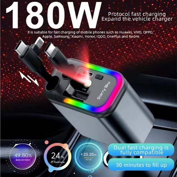 Arvy Enterprises 180 W Qualcomm Certified Turbo Car Charger