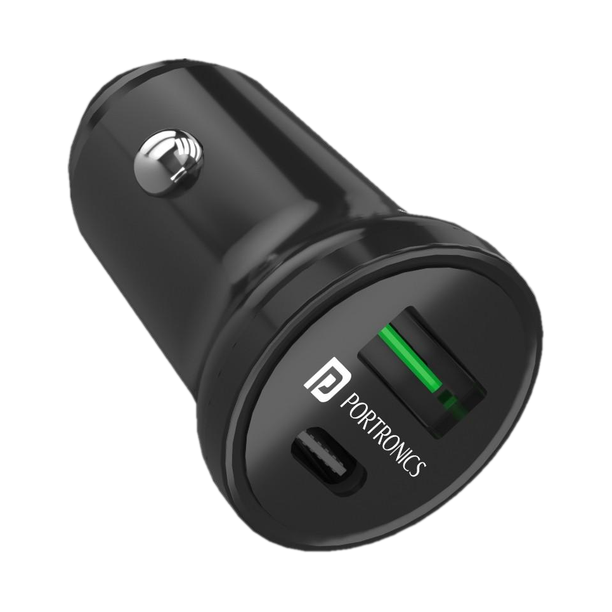 Portronics 38 W Qualcomm 3.0 Turbo Car Charger