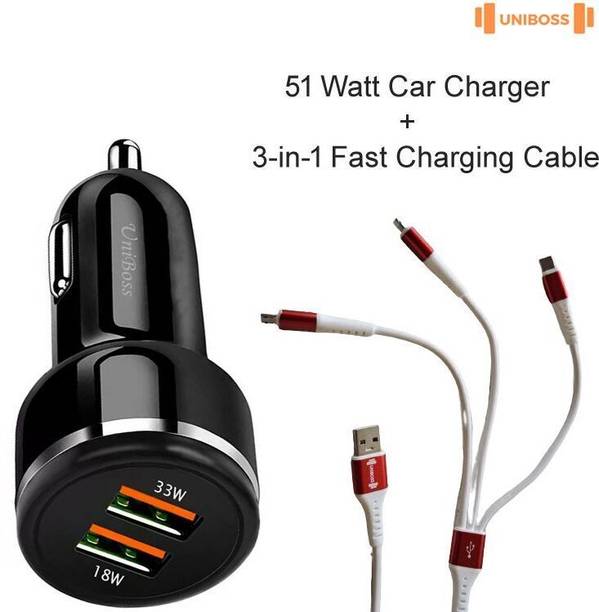 UniBoss 51 W Qualcomm Certified Turbo Car Charger