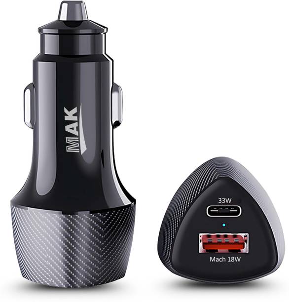 MAK 51 W Qualcomm 3.0 Turbo Car Charger
