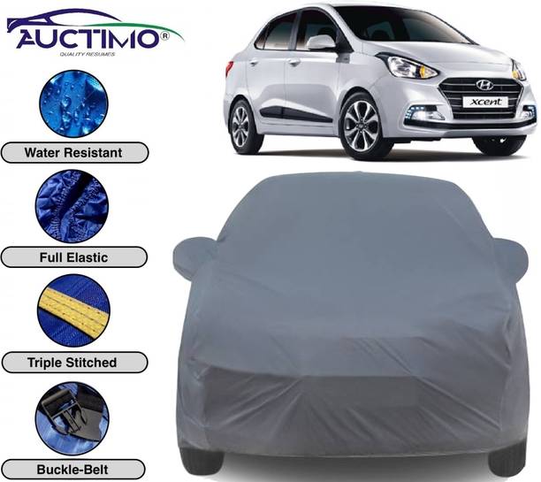 AUCTIMO Car Cover For Hyundai Xcent (With Mirror Pockets)