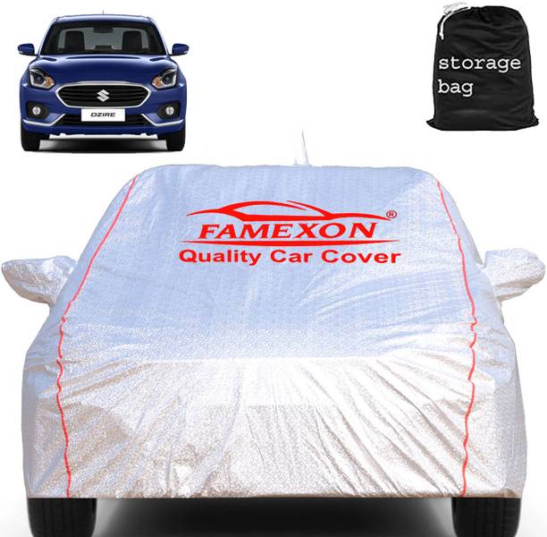 FAMEXON Car Cover For Maruti Suzuki Swift Dzire 1.2L (With Mirror Pockets)