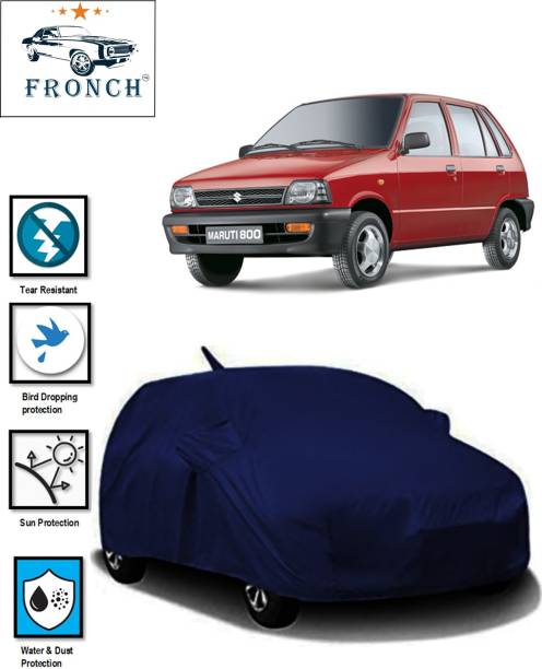 FRONCH Car Cover For Maruti Suzuki 800 AC BSIII (With Mirror Pockets)