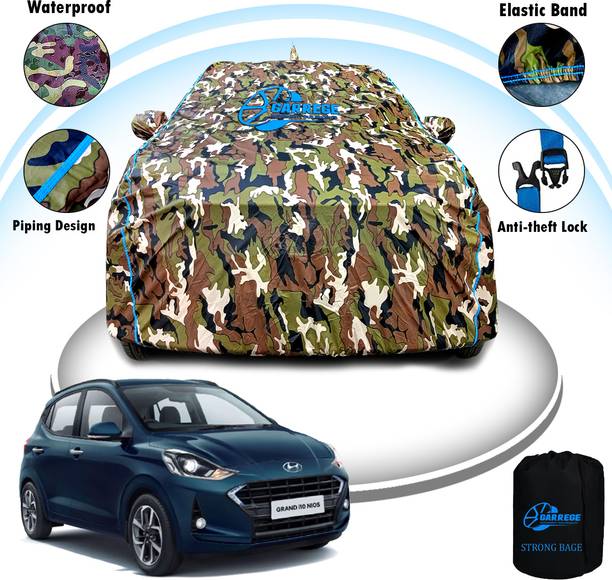 GARREGE Car Cover For Hyundai Grand i10 Nios (With Mirror Pockets)