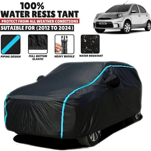 Mwiss Car Cover For Nissan Micra Active, Micra Active XE, Micra Active XL, Micra Active XL ICC WT20 SE, Micra Active XL Option Petrol, Micra Active XL Petrol, Micra Active XV, Micra Active XV Petrol, Micra Active XV S (With Mirror Pockets)