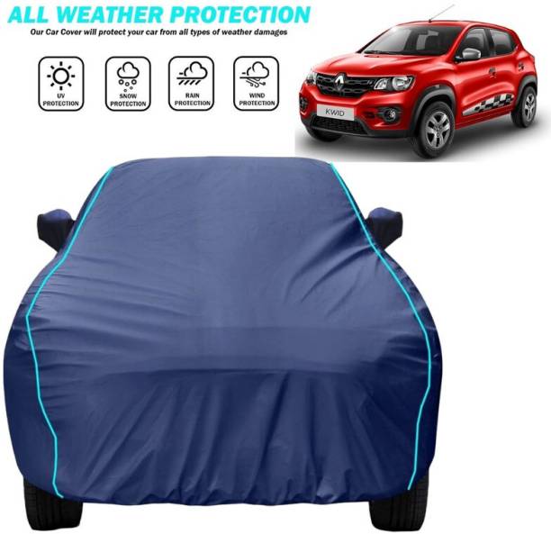 Delphinium Car Cover For Renault Kwid, Kwid Climber 1.0 MT, Universal For Car (With Mirror Pockets)