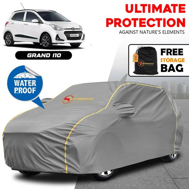 AUTOMOZEXO Car Cover For Hyundai Grand i10, Grand i10 CRDi Era, Grand i10 Magna, Grand i10 Asta Option AT (With Mirror Pockets)