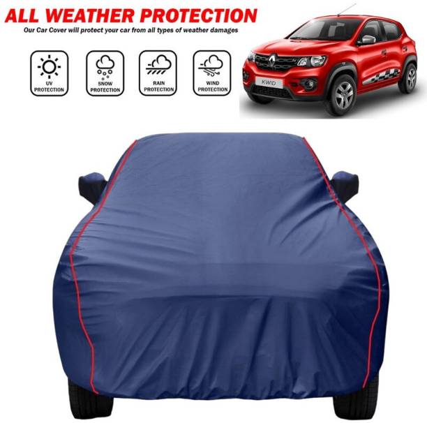 Delphinium Car Cover For Renault Kwid, Kwid Climber 1.0 MT, Universal For Car (With Mirror Pockets)