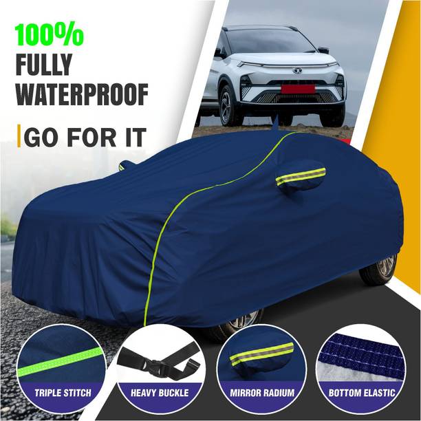 OTO2EYE Car Cover For Tata Nexon EV, Nexon EV XM, Nexon EV XZ Plus LUX (With Mirror Pockets)