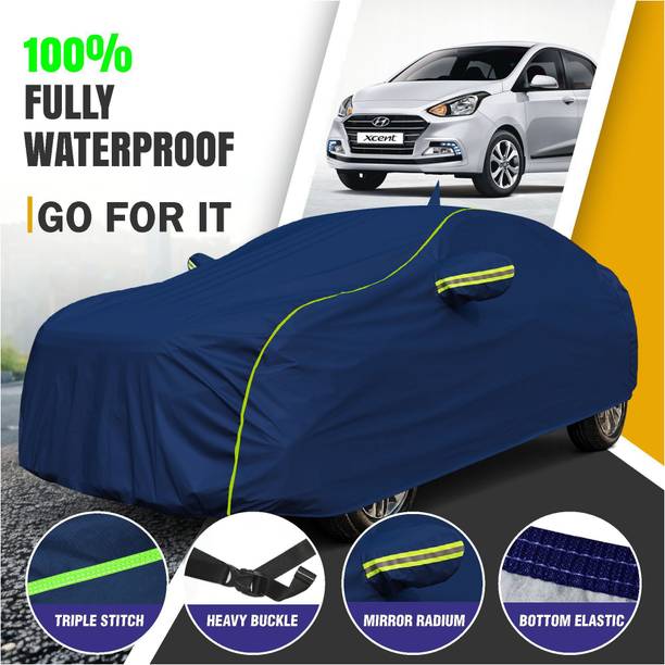 OTO2EYE Car Cover For Hyundai Xcent (With Mirror Pockets)