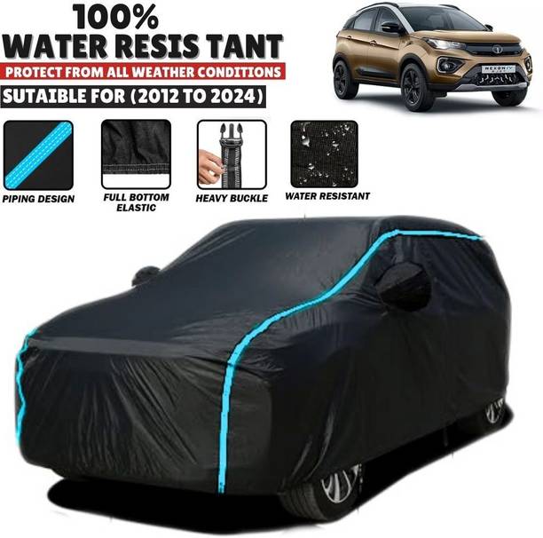 Mwiss Car Cover For Tata Nexon EV, Nexon EV XM, Nexon EV XZ Plus, Nexon EV XZ Plus LUX, Nexon Facelift (With Mirror Pockets)