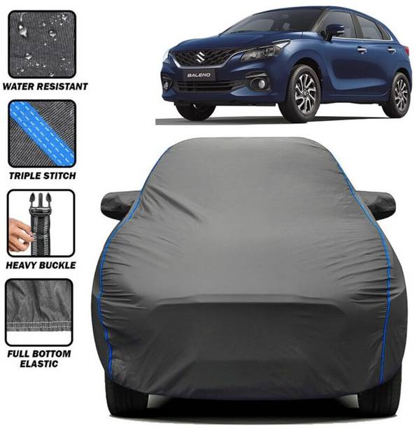 kerwa Car Cover For Maruti Suzuki Baleno, Baleno 1.2 Alpha, Baleno 1.2 CVT Delta, Baleno 1.2 CVT Zeta, Baleno 1.6i (With Mirror Pockets)