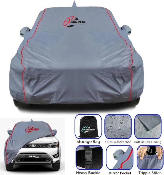 GARREGE Car Cover For Mahindra XUV 300, XUV300 W4 Diesel, XUV300 W6 AMT Diesel, XUV300 W6 Petrol (With Mirror Pockets)