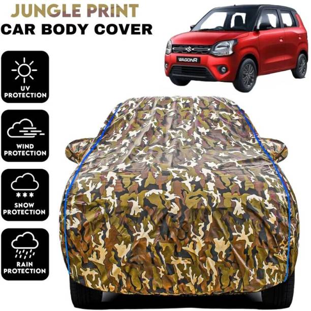 kerwa Car Cover For Maruti Suzuki WagonR, WagonR Electric Vehicle, WagonR Stingray, Wagon R 1.0, Wagon R DLX (With Mirror Pockets)