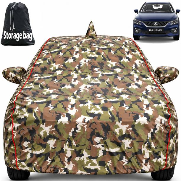 FAMEXON Car Cover For Maruti Baleno, Baleno 1.2 Zeta, Baleno Alpha CVT Petrol (With Mirror Pockets)