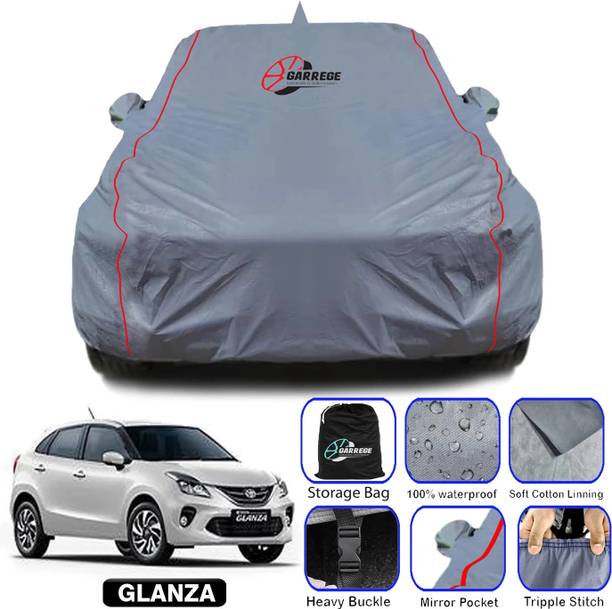 GARREGE Car Cover For Toyota Glanza, Glanza G, Glanza G Hybrid, Glanza V (With Mirror Pockets)