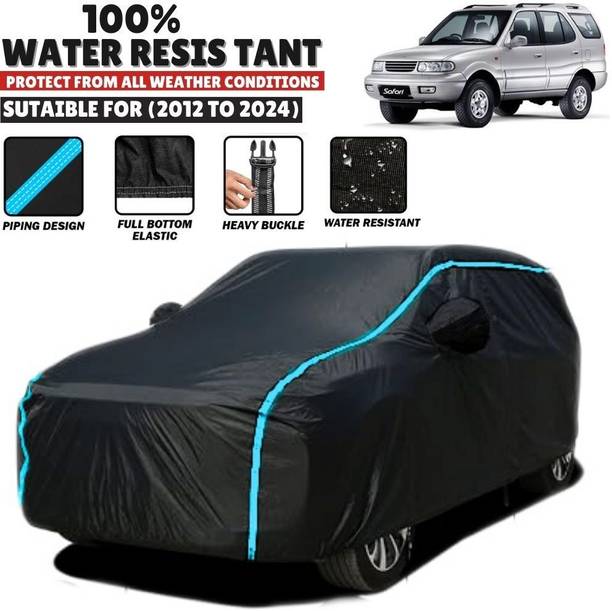 Mwiss Car Cover For Tata Safari DICOR 2.2 EX 4x2, Safari DICOR 2.2 LX 4x2, Safari Delphi, Safari Dicor, Safari Dicor 3.0L (With Mirror Pockets)