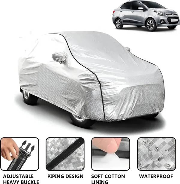 CARZEX Car Cover For Hyundai Xcent (With Mirror Pockets)