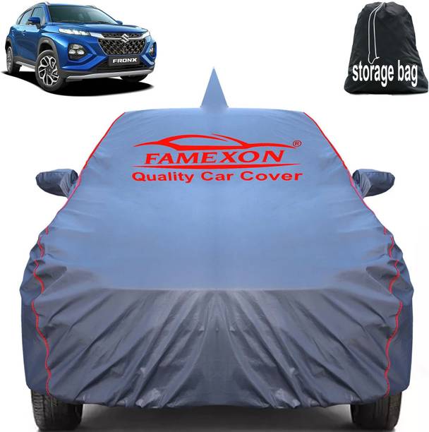 FAMEXON Car Cover For Maruti Fronx (With Mirror Pockets)