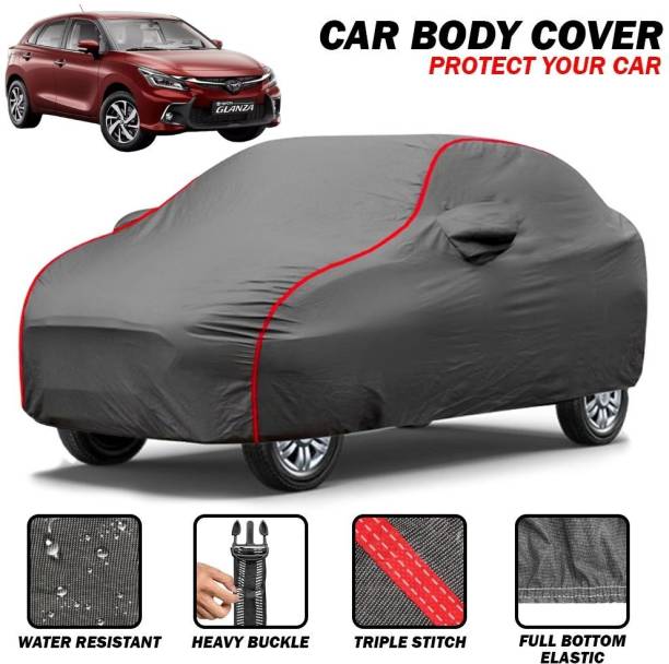 Delphinium Car Cover For Toyota Glanza, Glanza G, Glanza G CVT, Universal For Car (With Mirror Pockets)