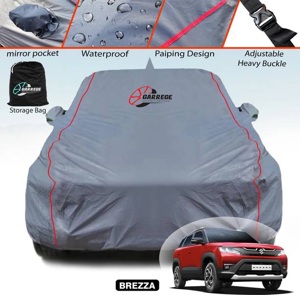 GARREGE Car Cover For Maruti Suzuki Brezza (With Mirror Pockets)