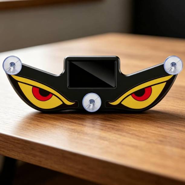 MIVO Solar Devil Eye Car Rear Window Light Triangle Shape Energy LED Warning Light Car Fancy Lights