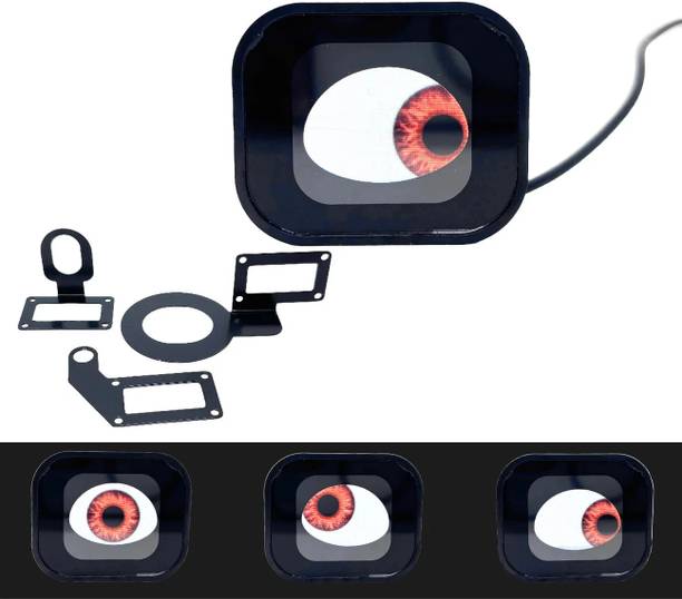 LIU HJG Devil Eye Fancy Light for Car & Bike | Animated Moving Eye LED Display Car Fancy Lights