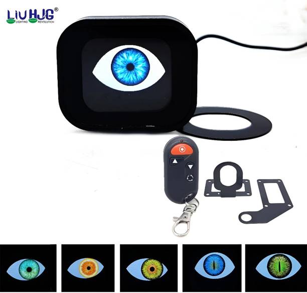 LIU HJG Multiple Devil Eye Fancy Light | Animated Moving Eye LED Display With Remote Car Fancy Lights