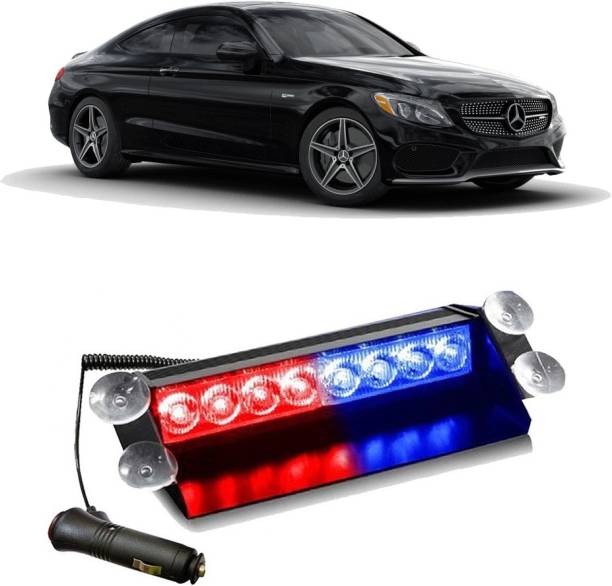 Enfield Works Car Flashing Lights 8 LED Police Good Quality Car Fancy Light(Red,Blue) E-2890 Car Fancy Lights