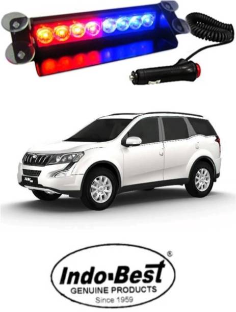 Indo -Best 8LED Metal Body. Police Flashing Light LED 12V A Universal All Cars Car Flashlight Holder
