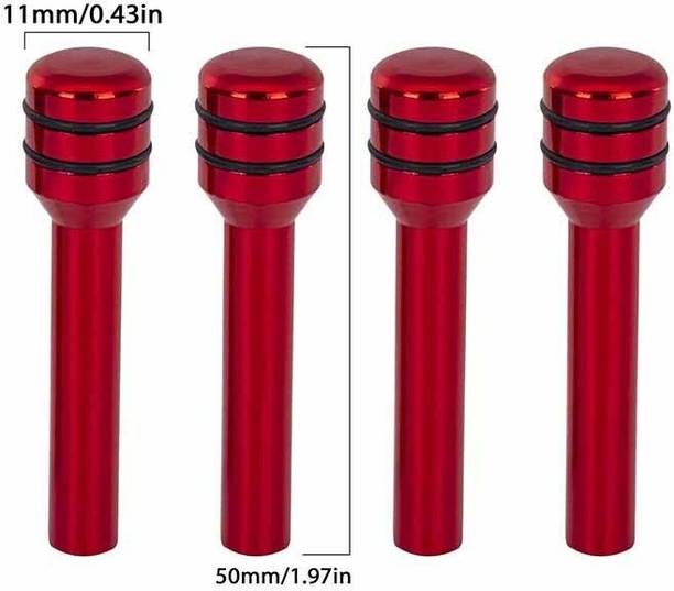 Auto MT 2PC RED Aluminum Alloy Car Door Lock Pin Auto Accessory Universal for Cars Car Flywheel