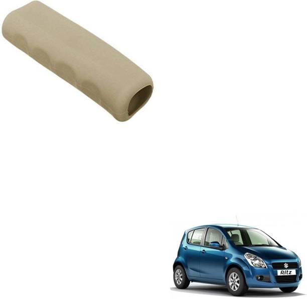 SEMAPHORE Car Handbrake Soft Rubber Cover Beige For Maruti Ritz Car Handbrake Grip