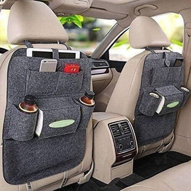 viyagee Car Seat Back Organizer and iPad Mini Holder Seat Belt Extender Clip
