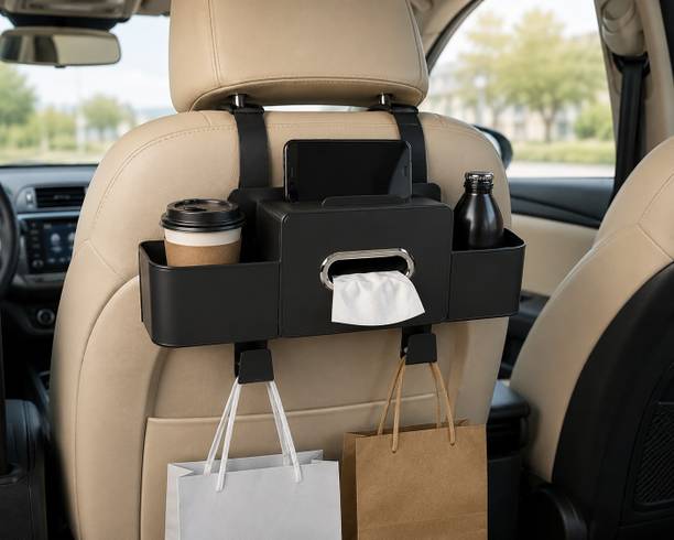 BESTZONE RETAIL MALL Multi Utility Car Seat Organizer with Tissue Holder and Mobile Phone Stand Car Storage Bag