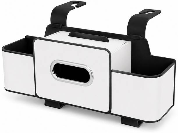 BESTZONE RETAIL MALL Car Back Seat Organizer with Tissue Box, Cup Holder & Mobile Phone Stand Car Storage Bag