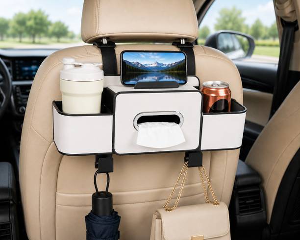 BESTZONE RETAIL MALL Multi Utility Car Seat Organizer with Tissue Holder and Mobile Phone Stand Car Storage Bag