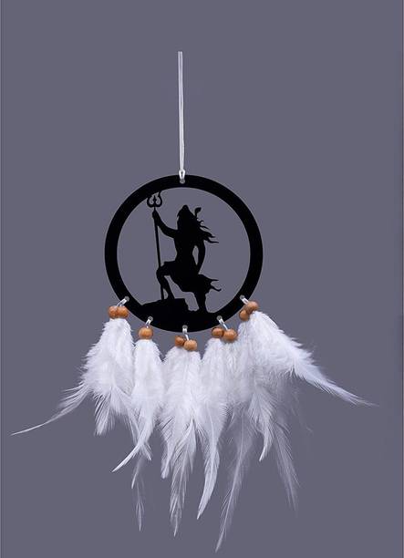 PINK&BLACK Bholenath Car Hanger/Car Dream Catcher / Car Hanging Ornament / Original Feathet Car Hanging Ornament