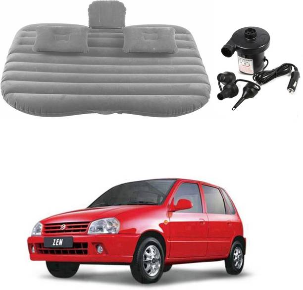 Oshotto Car Travel Inflatable Bed Mattress with Two Air Pillows For Zen (Grey) Car Inflatable Bed