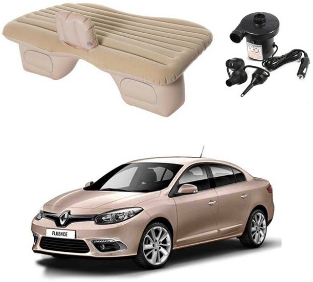 Oshotto Car Inflatable Bed Mattress with Two Air Pillows For Scala/Fluence Beige Car Inflatable Bed