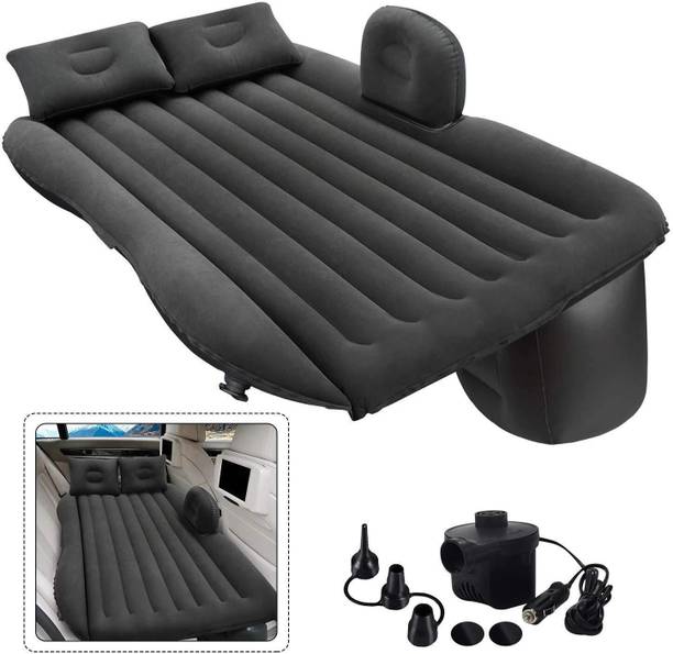 Reyansh Enterprise c002 Inflatable Car Bed Mattress with Two Air Pillows, Car Air Pump and Repair Kit Car Inflatable Bed Two Pillows Travel Blue Comfortable 5 In 1 Air Sofa Multipurpose Matress Airbed Overnighter With Pump For Tourism Outdoor Camping Swimming Pool Car Inflatable Bed Car Inflatable Bed (i10 Active, i20, City, Creta, Amaze, i10 Active, Sunny, Scorpio, WagonR, Fortuner, Cruze, Innova, Rapid, GLA-Class, XUV, Superb) Car Inflatable Bed